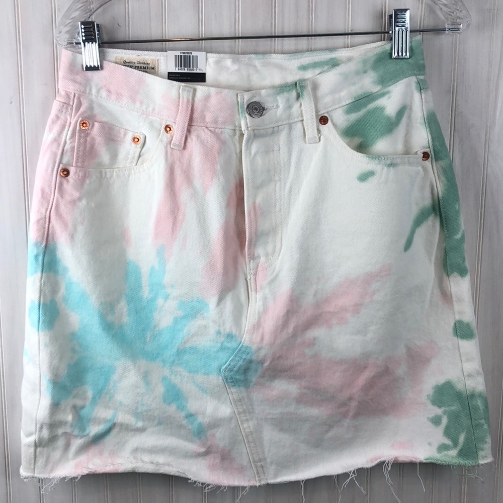 LEVIS HIGH RISE DECONSTRUCTED SKIRT - Picture 2 of 5